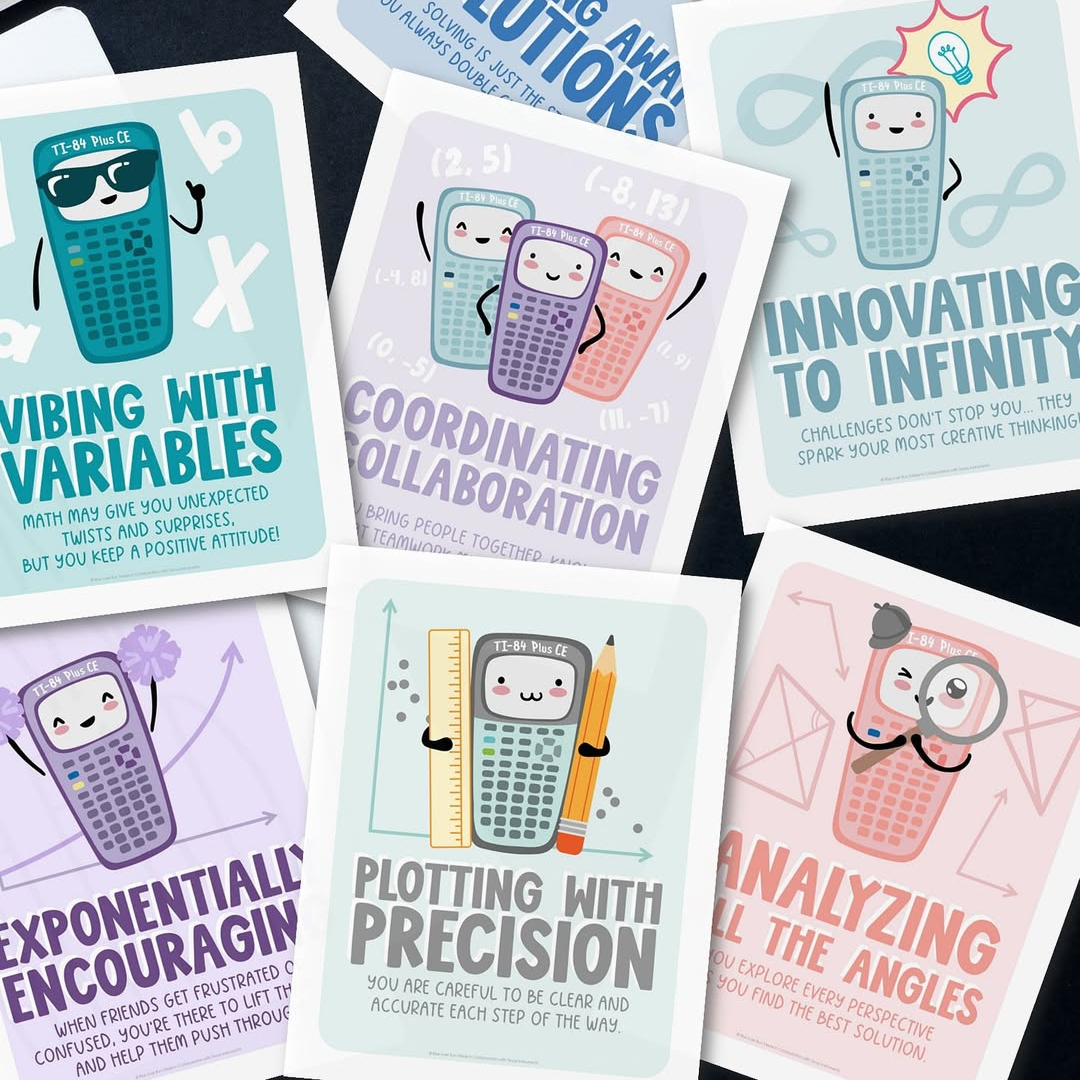 Math Positivity Posters by Rise Over Run